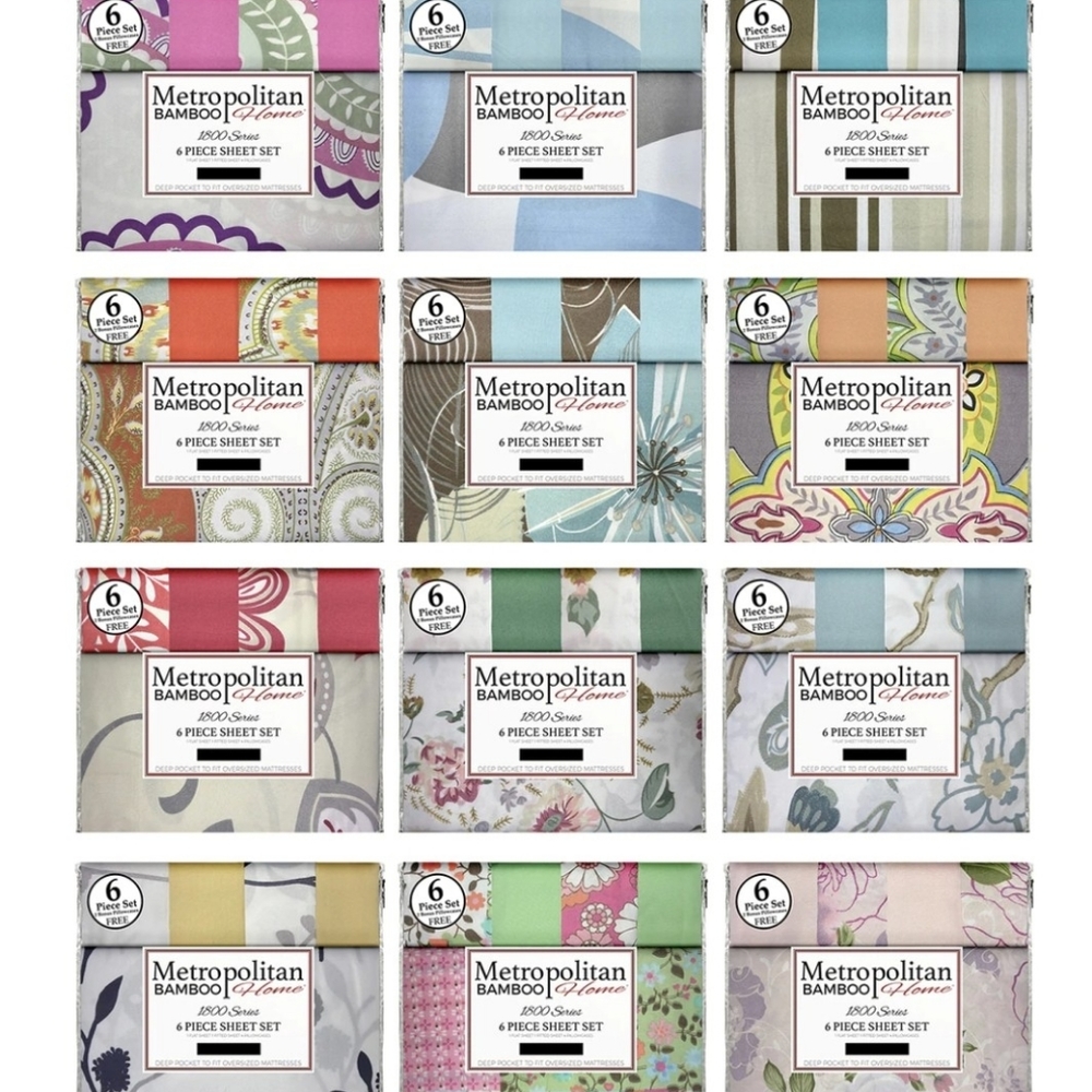 6pc Queen Sheet Set Deep Pocket